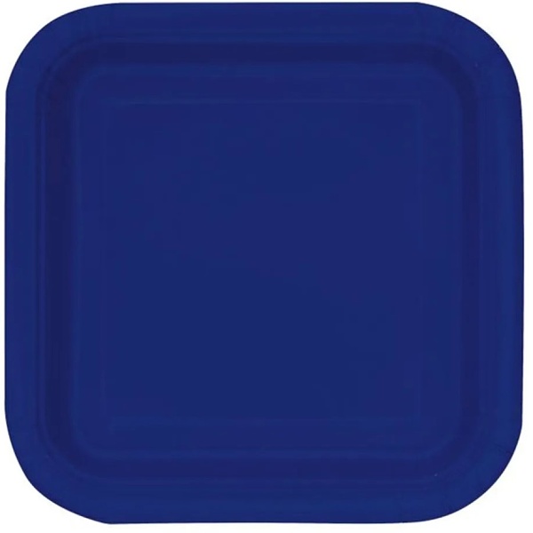 Tal��e pap�rov� �tvercov� Navy Blue 23 x 23 cm 16 ks