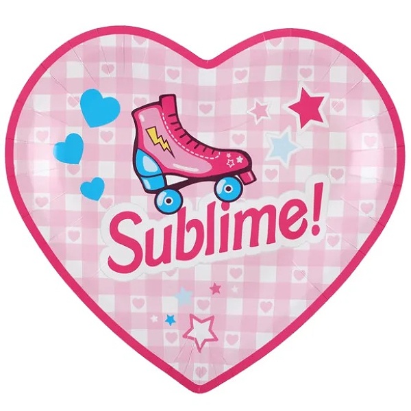 Tal��e pap�rov� srdce Girly 23x20 cm 10 ks