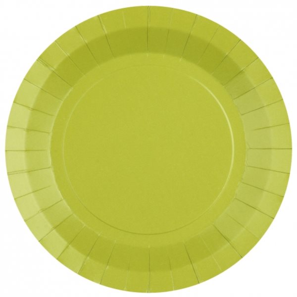 Tal��e pap�rov� zelen� Kiwi 22,5 cm 10 ks