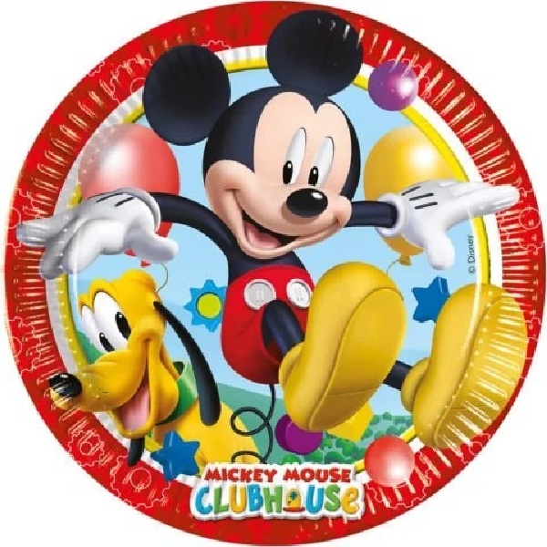 Tal��ky EKO pap�rov� Mickey Mouse 20 cm 8 ks