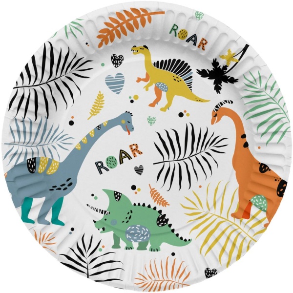 Tal��ky pap�rov� Dino Roars 23 cm 8 ks