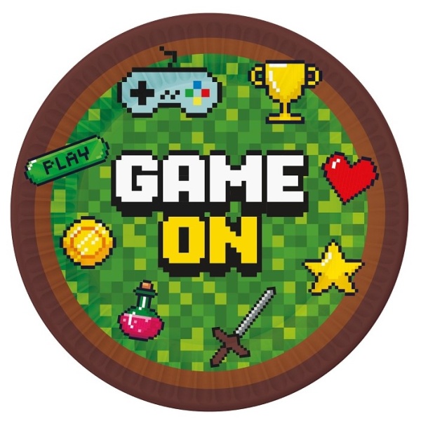 Tal��ky pap�rov� Game on 18 cm 6 ks