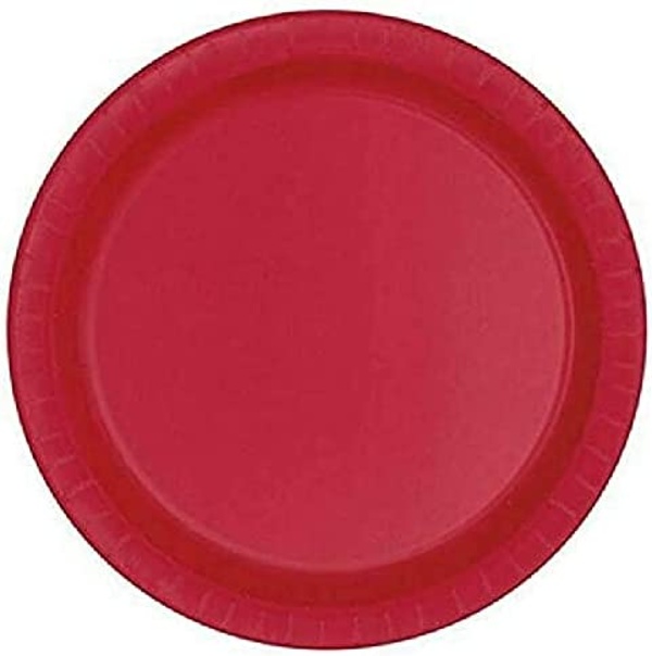 Tal��ky pap�rov�, rub�nov� �erven� 23 cm, 8 ks