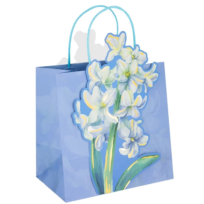 Ta�ka d�rkov� 3D kv�tiny Hyacinty 33,5 cm 1ks