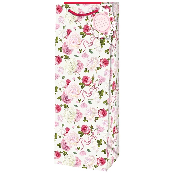 Ta�ka d�rkov� na l�hev R��e r��ov� 12,6 x 8,9 x 36 cm