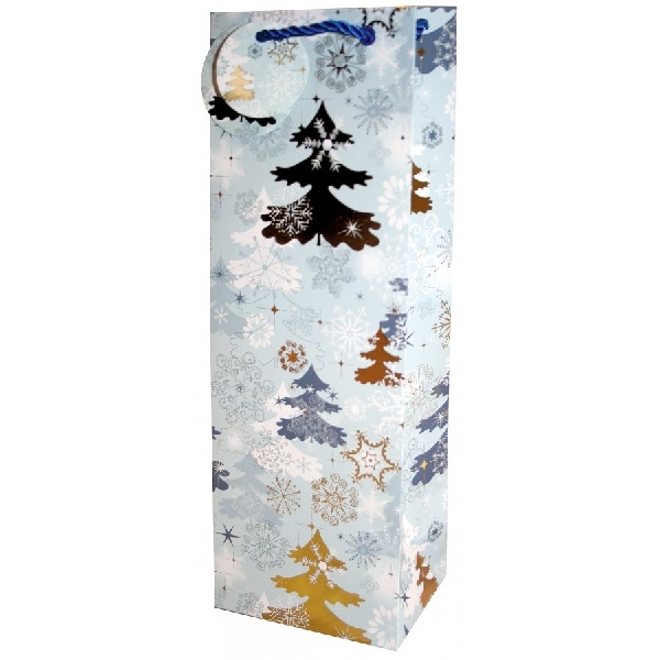 Ta�ka d�rkov� na l�hev Zlatotisk Strome�ky 12,6 x 8,9 x 36 cm