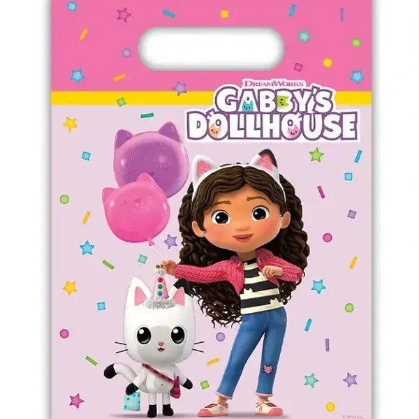 Ta�ky igelitov� Gabby's Dollhouse 6 ks