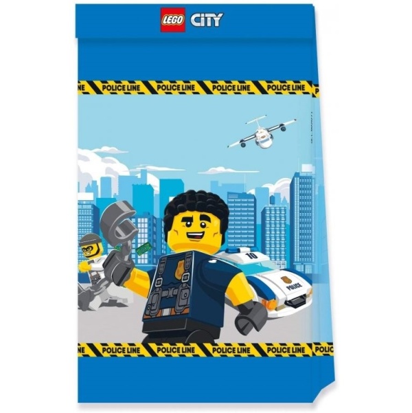 Ta�ky papirov� Lego City 4 ks