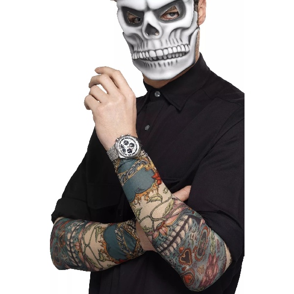 Tetovac� ruk�v Day of the Dead, v�cebarevn�