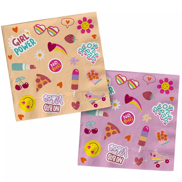 Ubrousky pap�rov� Boho Girlz 33x33 cm 20 ks