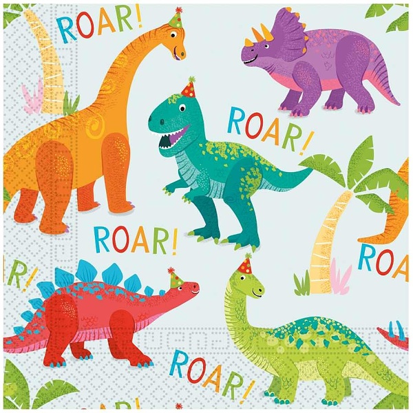 Ubrousky pap�rov� Dinosaurus 33x33 cm 20 ks