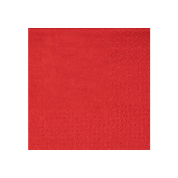 Ubrousky pap�rov� �erven� 21 x 20 cm 25 ks