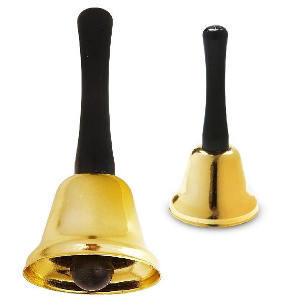 Zvonek V�no�n� zlat� 12,5 cm