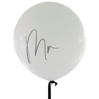 Bal�n latexov� Mr.s �ernou stuhou 91 cm