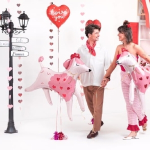 Bal�nek f�liov� Srdce �erven� "Love you" 35 cm