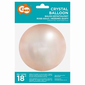 BAL�NEK f�liov� metalick� r��ov� zlato 46cm 1ks