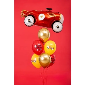Bal�nek latexov� Happy Birthday Car mix 30 cm 1 ks