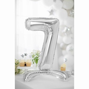 BAL�NEK f�liov� Stojac� ��slo 7, st��brn� 80 cm