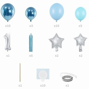 Balonkov� dekorace 1.narozeniny chlapec