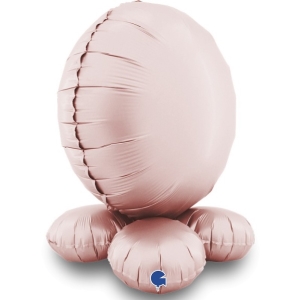 Bal�nkov� z�kladna kapky sat�nov� pastelov� r��ov� 48 cm