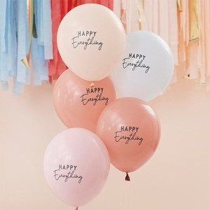 BAL�NKY latexov� Happy Everything Muted pastel