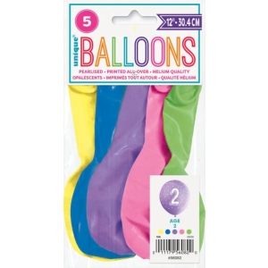 Bal�nky latexov� �. 2 s hv�zdi�kami 30 cm 5 ks