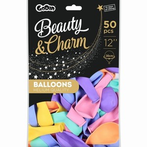 BAL�NKY Beauty Charm Makronky mix barev 30cm 50ks