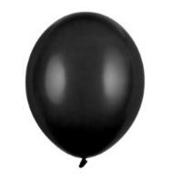 Bal�nky latexov� pastelov� �ern� 12 cm 100 ks