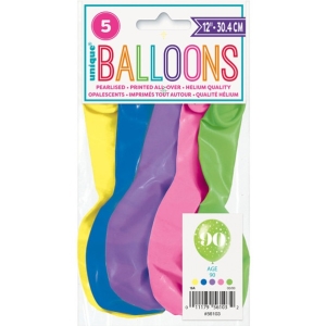 Bal�nky latexov� �. 90 s hv�zdi�kami 30 cm 5 ks