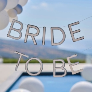 Banner Bride to be st��brn�