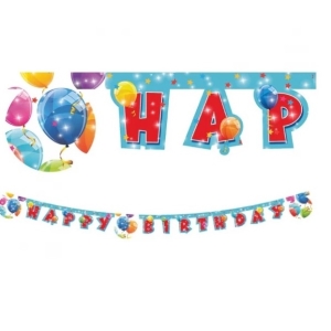 Banner "Happy birthday" Bal�nky