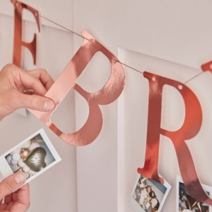 Banner The Bride s kol��ky na fotky Rose Gold 1,5 m