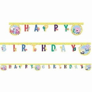 BANNER Happy Birthday Pras�tko Peppa 230cm
