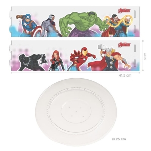 Box na dort plastov� Avengers 25 x 12 cm