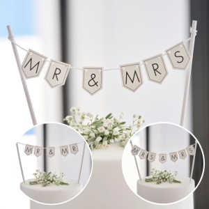 Girlanda vlaje�kov� na dort k p�izp�soben� Mr(s) & Mr(s)