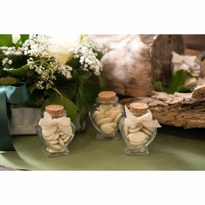 D�ZI�KY sklen�n� se z�tkou Srdce 4x4x6cm