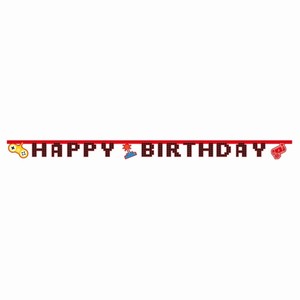 BANNER Gaming party Happy Birthday 2 m