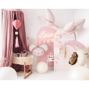 Girlanda pap�rov� Oh Baby s t��sn�mi sv�tle r��ov� 2,5 m