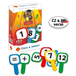 Hra vzd�l�vac� Cedulky - ��sla a znaky