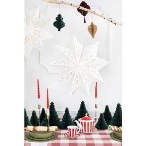 Hv�zda pap�rov� b�l� 50 cm 1 ks