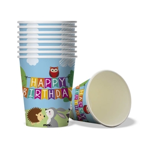 Kel�mky pap�rov� Lesn� zv���tka 250 ml 8 ks