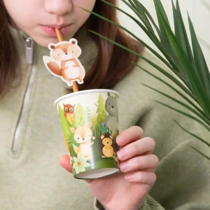 Kel�mky pap�rov� Lesn� zv���tka 220 ml 6 ks