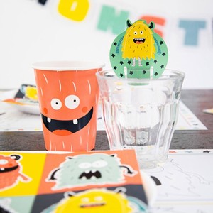 Kel�mky pap�rov� Monster 250ml 6 ks