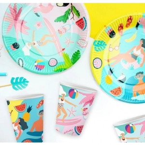 Kel�mky pap�rov� Summer Beach 250ml 6ks