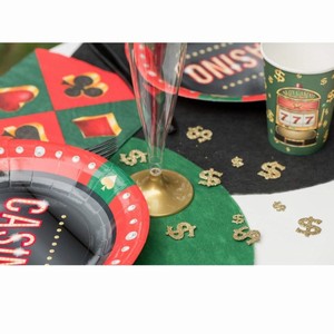 KONFETY Casino metalick� zlat� Dolary 20ks