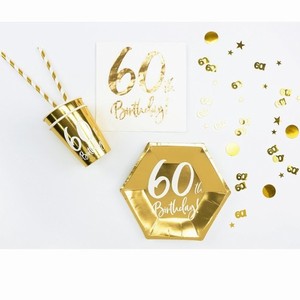 KONFETY metalick� zlat� "60" 15g