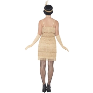 Kost�m �aty zlat� styl "Velk� Gatsby" vel. M