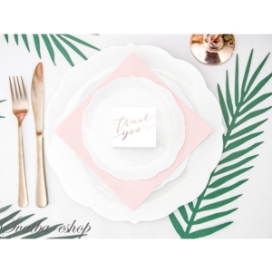 Krabi�ky Thank you b�l�/Rose Gold 6 x 3,5 x 5,5 cm 10 ks