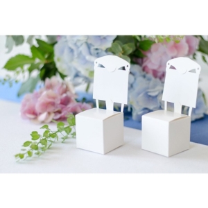 Krabi�ky se jmenovou b�l� �idli�ka 5 x 5 x 13,5 cm 10 ks
