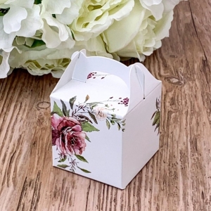 Krabi�ka bord� na svatebn� mandle 50x50x50mm 1ks